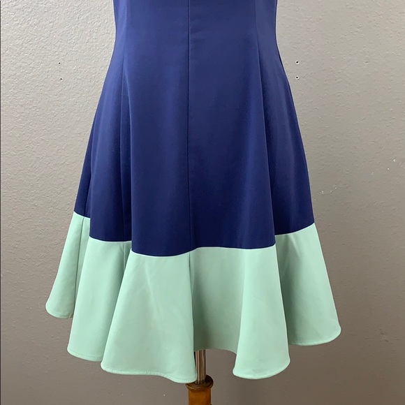 Bar III color blocked a-line fit & flare dress - Picture 3 of 7